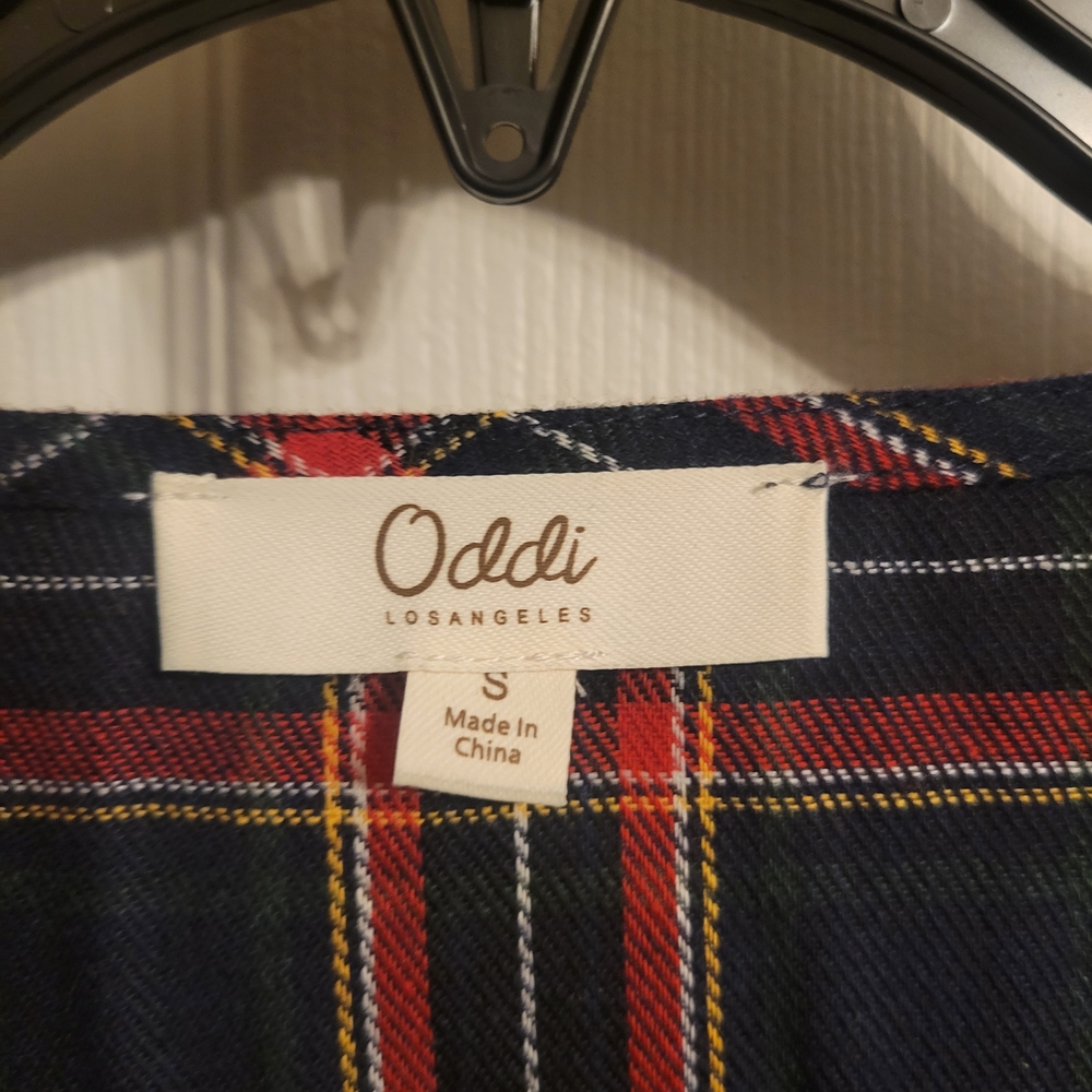 Oddi Red and Blue Plaid Blouse - Picture 2 of 8